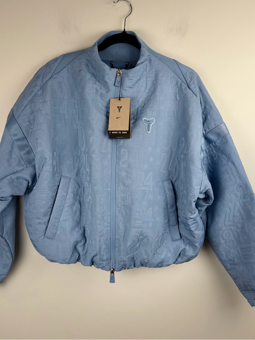 Nike Kobe Women’s Oversized Basketball Jacket Work Blue Sz S IR0632-486 NWT